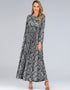 Modest Dress with Round Neck and Long Sleeves for Muslim Women